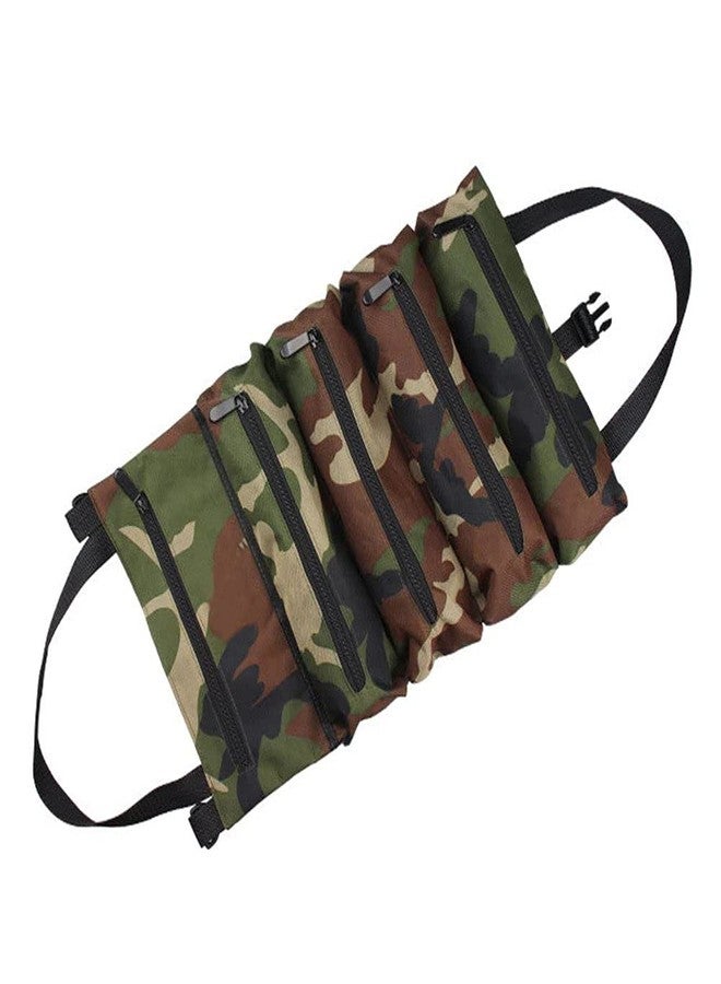 PAHAL Roll-upWrench Pouch Tool Bag Nylon Heavy Duty Waterproof for Tools of All Mechanic 5 Zipper Pockets - Image 3